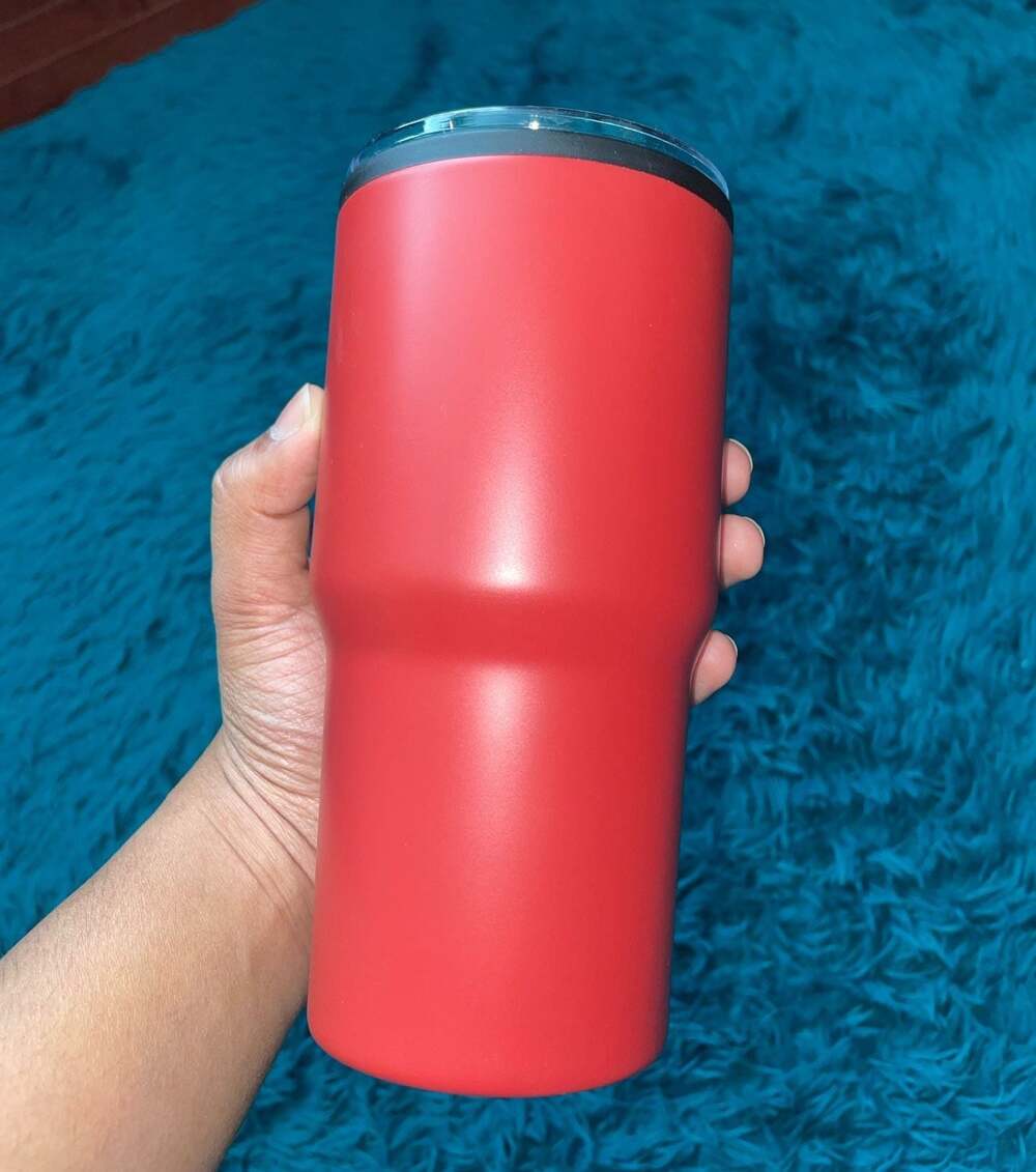 30 oz Red Stainless Steel Insulated Tumbler
